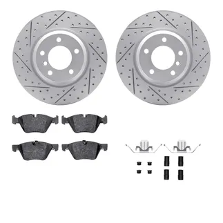 R1 Concepts WBUH1-31083 Brake Rotors - Carbon Coated - D/S W/ Optimum Oe Pads & Hdw